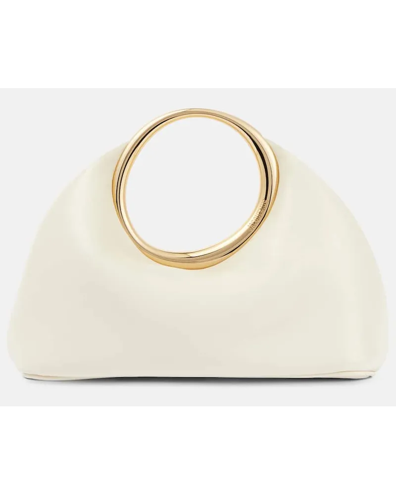 Jacquemus Tote Le Petit Calino aus Leder Weiss