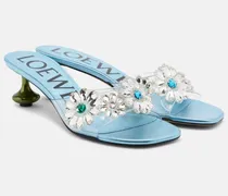 Paula's Ibiza Pantoletten Toy Crystal Flowers