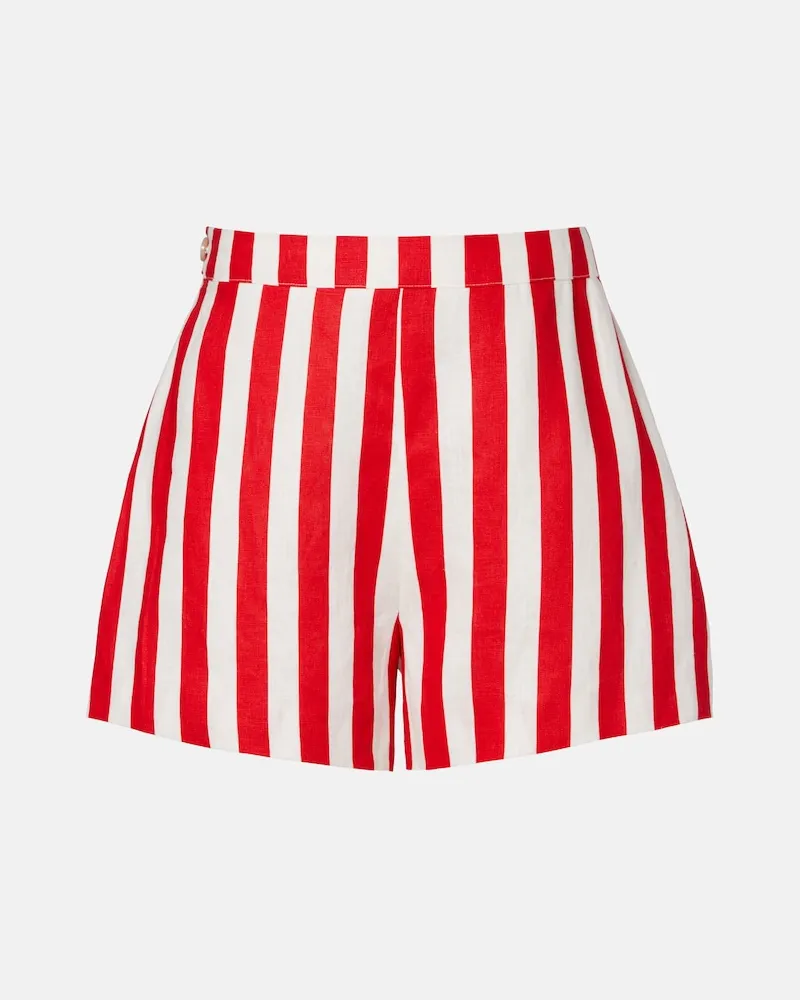 Posse Shorts Perri aus Leinen Rot