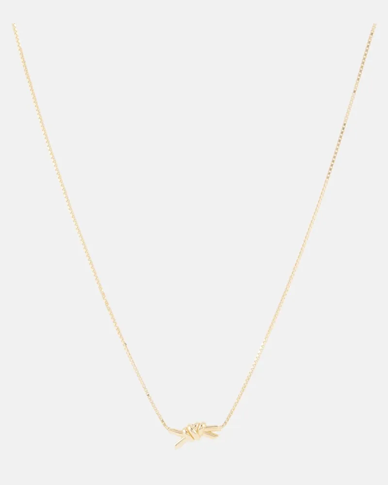 Bottega Veneta Halskette Knot aus Sterlingsilber, 18kt vergoldet Gold