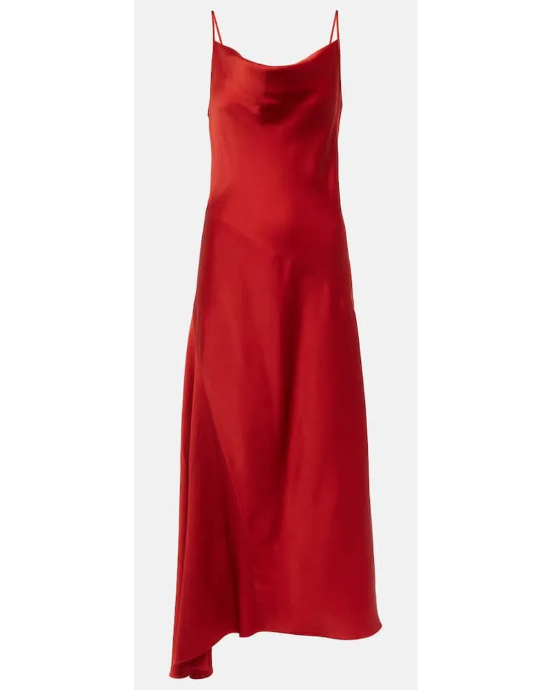 Max Mara Slipdress Netto aus Satin Rot