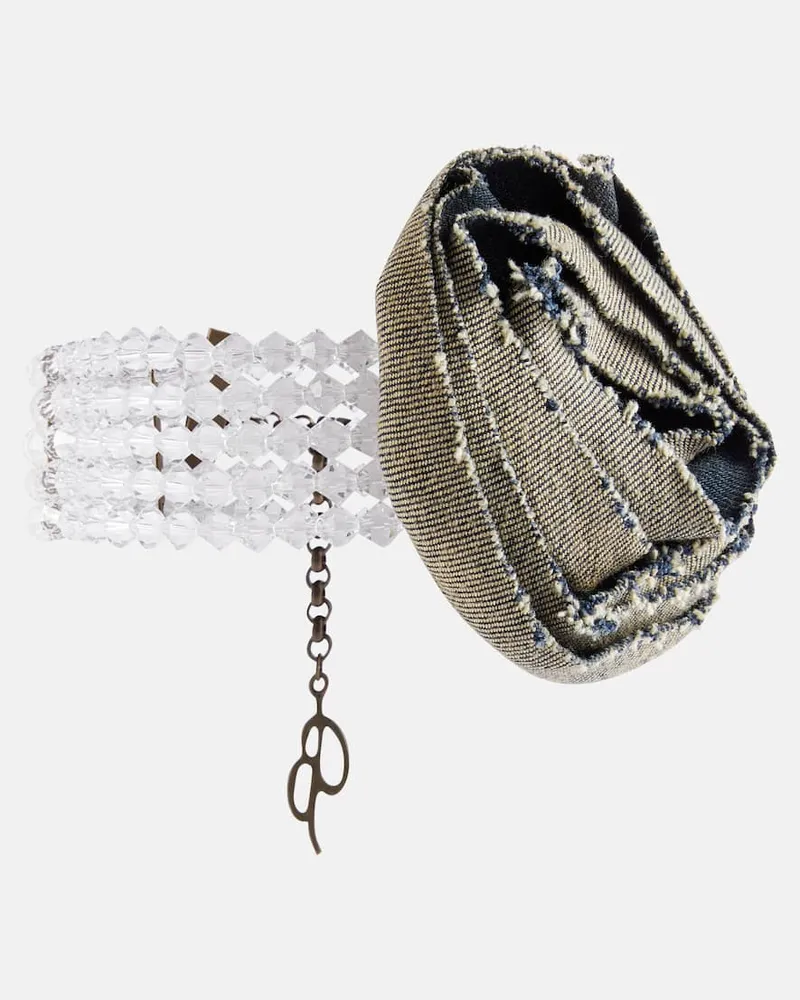 Blumarine Verzierter Choker Metallic