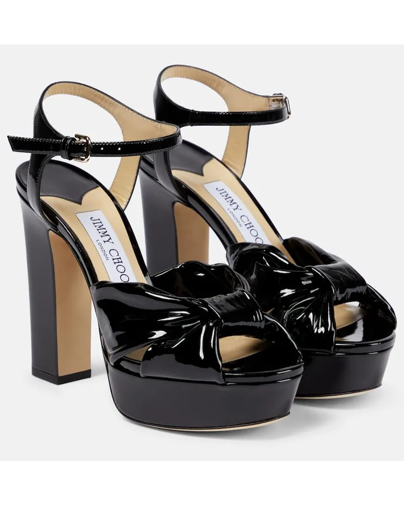 Jimmy Choo Plateausandalen Heloise 120 Schwarz