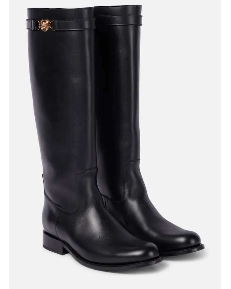 Versace Stiefel Medusa '95 aus Leder Schwarz