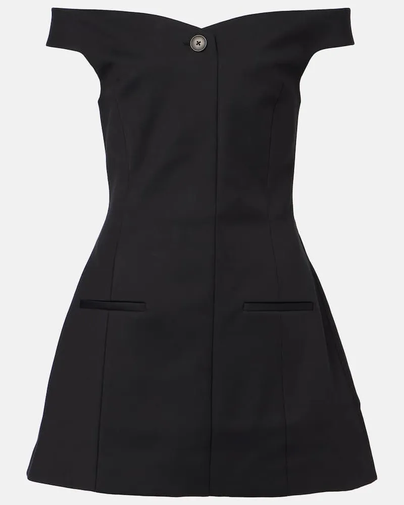 SIR Off-Shoulder-Minikleid Sandrine Schwarz