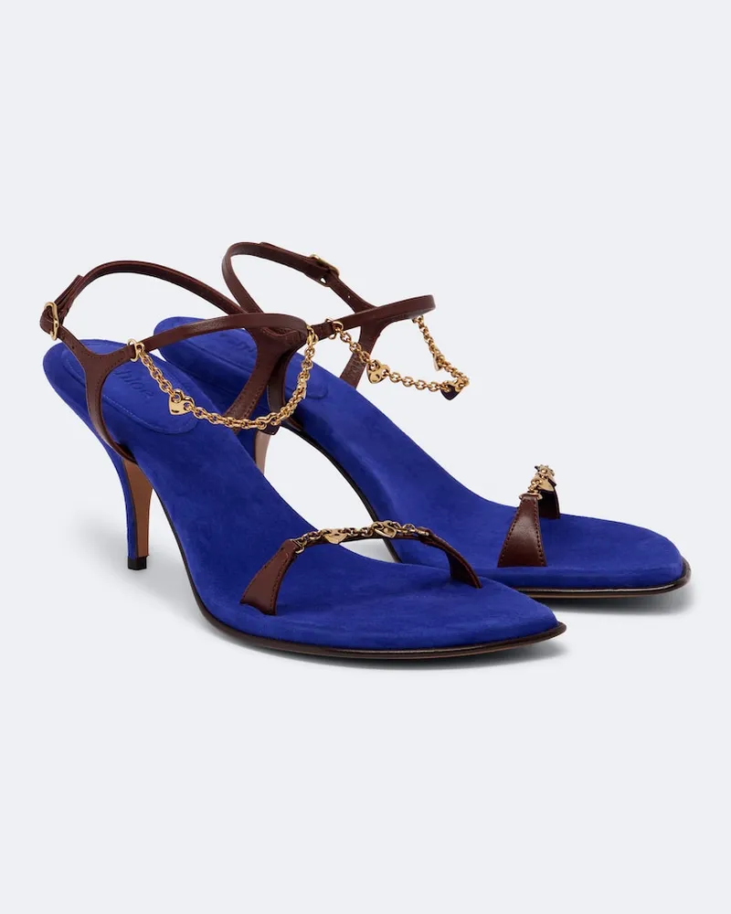 Chloé Chloé Sandalen aus Leder Blau