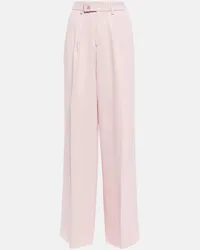 Amiri Weite High-Rise-Hose Pink