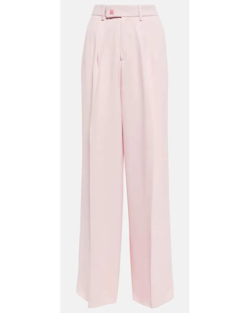 Amiri Weite High-Rise-Hose Pink