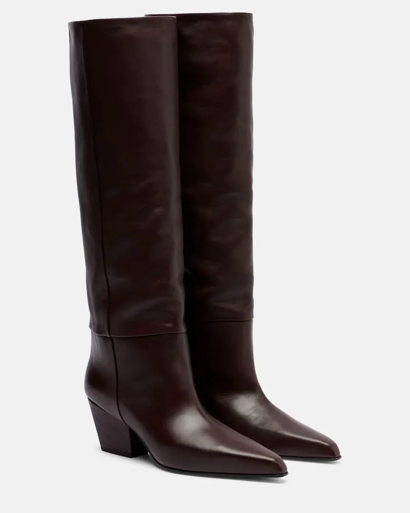 Paris Texas Stiefel Jane 60 aus Leder Braun
