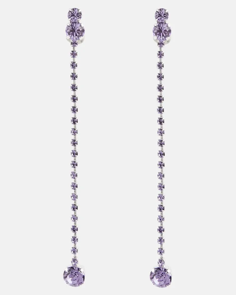 Magda Butrym Ohrringe mit Kristallen Violett
