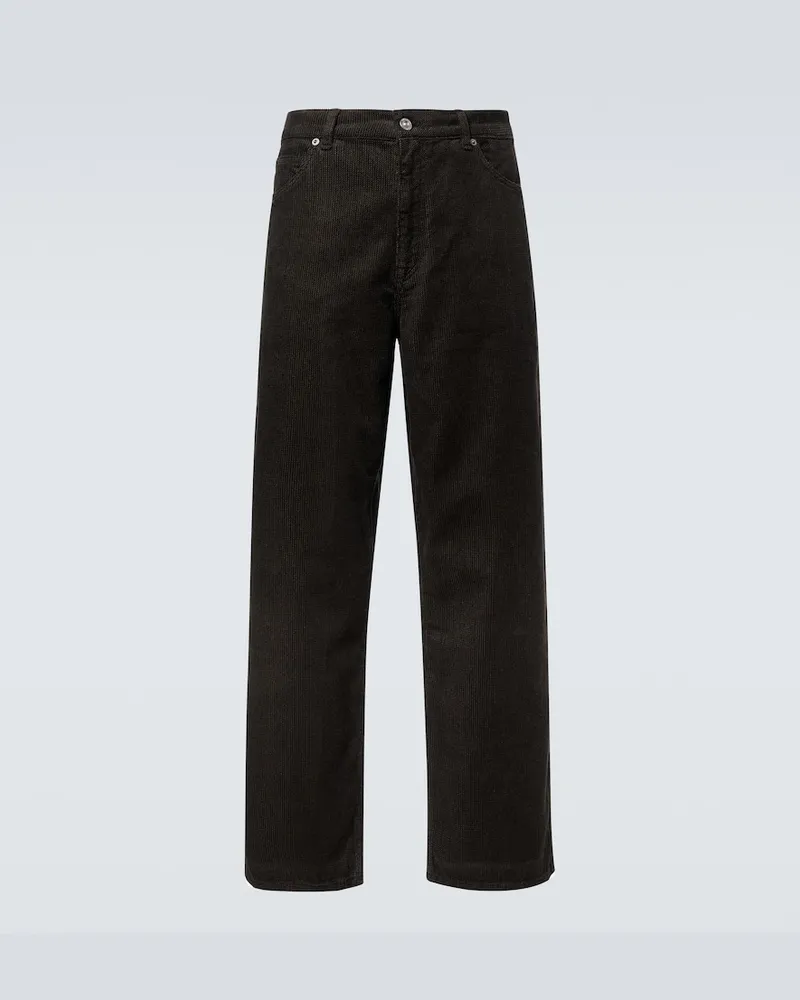 Our Legacy Weite Hose Vast Cut aus Cord Schwarz