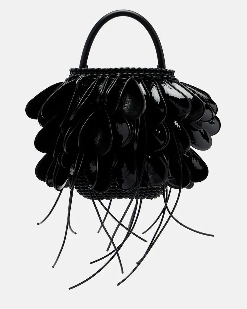 Loewe Bucket-Bag Shell Small aus Leder Schwarz