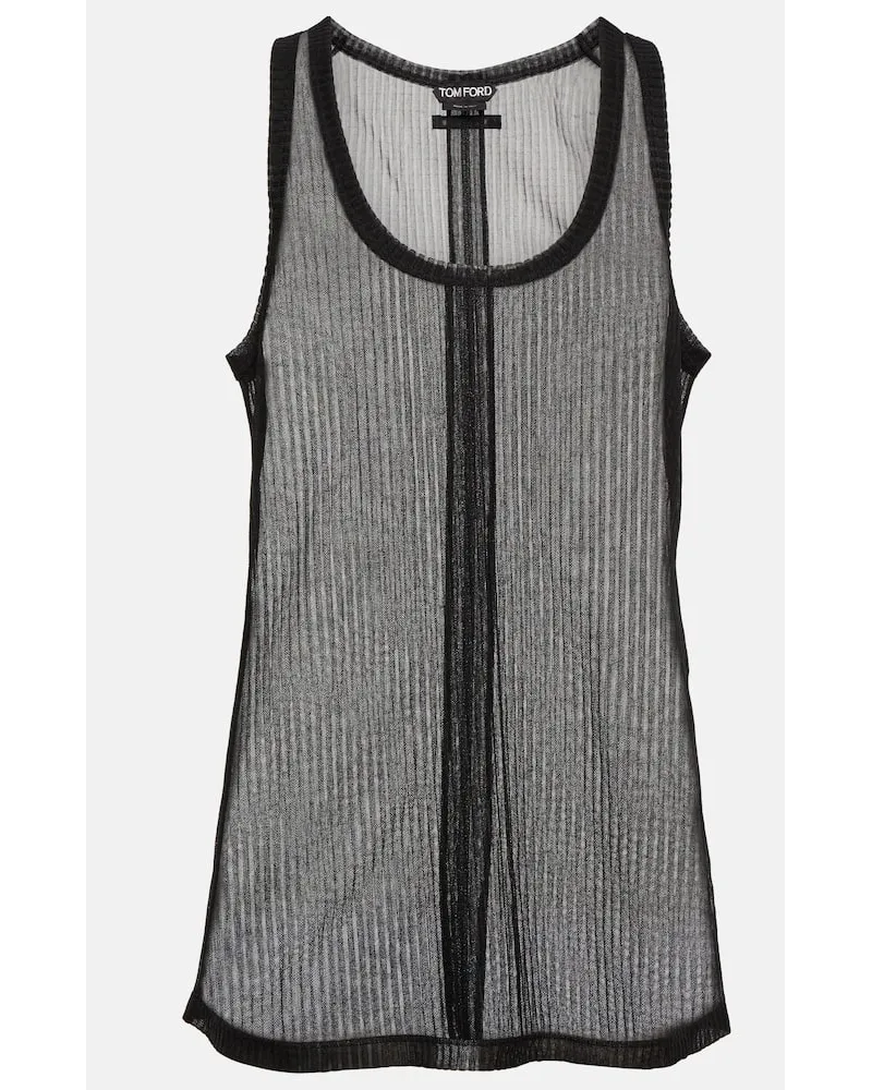 Tom Ford Top aus Jersey Schwarz