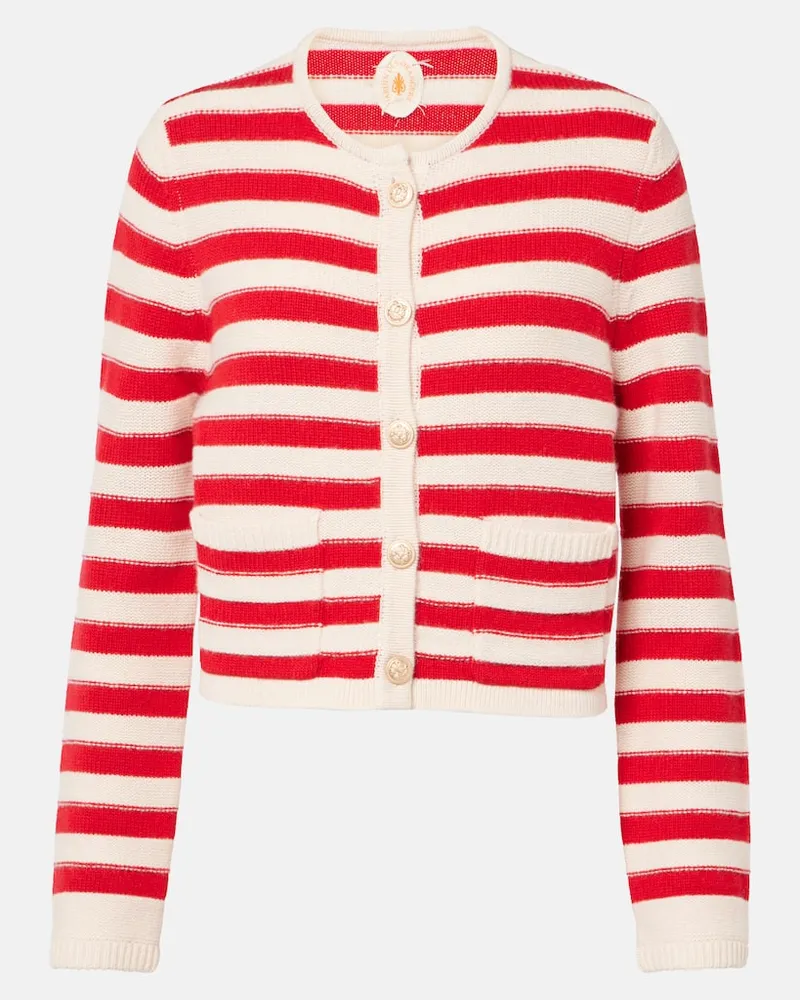 Jardin des Orangers Cardigan aus Wolle und Kaschmir Weiß