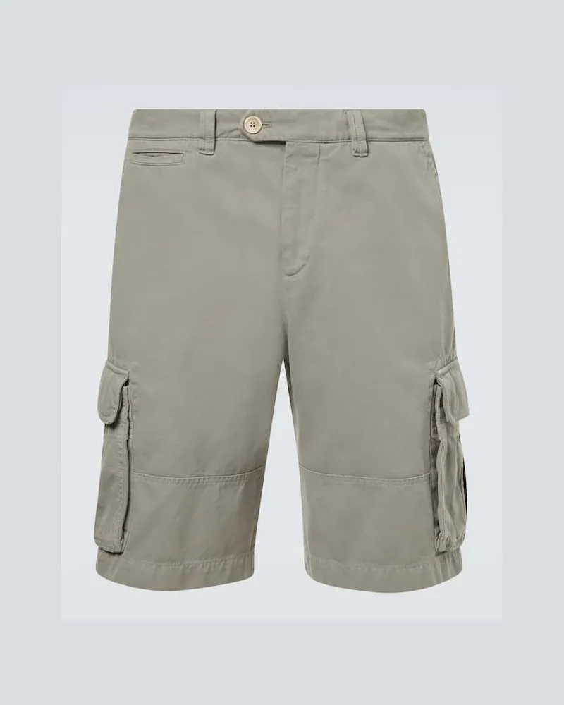 Brunello Cucinelli Cargo-Shorts aus Baumwolle Grau