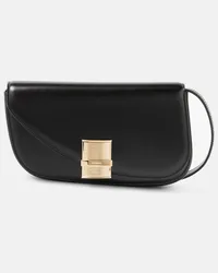 Ferragamo Schultertasche Fiamma Small aus Leder Schwarz