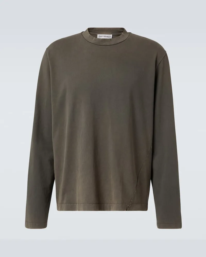 Our Legacy Longsleeve Big Longsleeve aus Baumwolle Grau