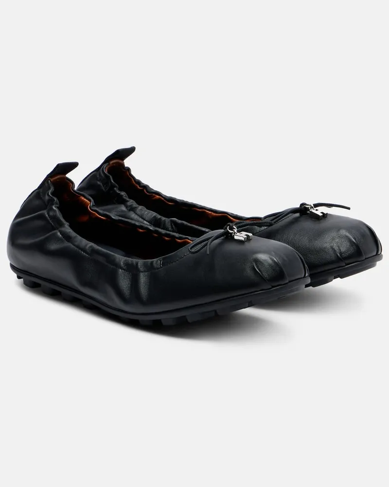 Hogan Ballerinas Hogan Olympia aus Leder Schwarz