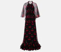 Robe aus Seidenchiffon