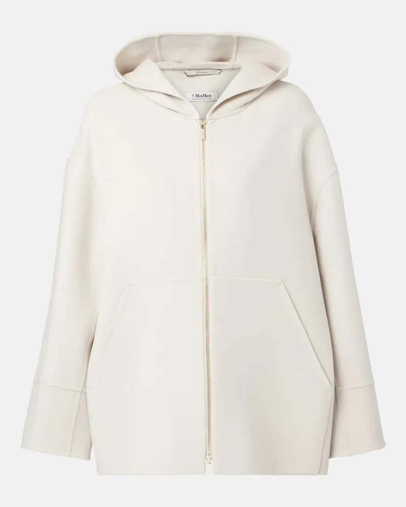 Max Mara Jacke Romino aus Schurwolle Weiß
