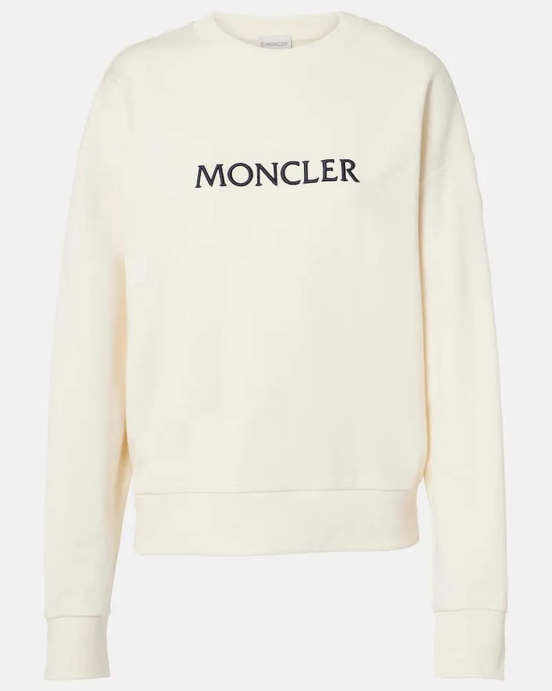 Moncler Sweatshirt aus Baumwolle Beige