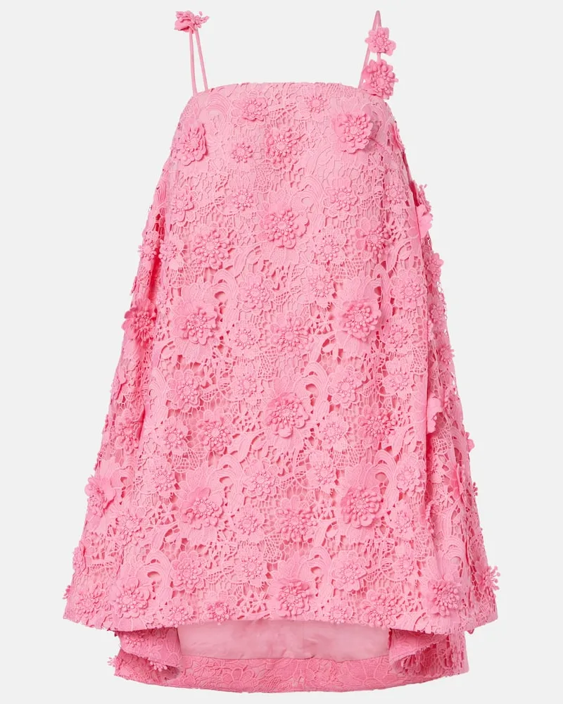 LEO LIN Minikleid Fifi aus Spitze Rosa