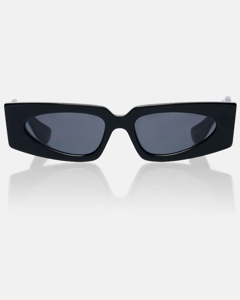 Valentino Garavani Eckige Sonnenbrille VLogo Schwarz