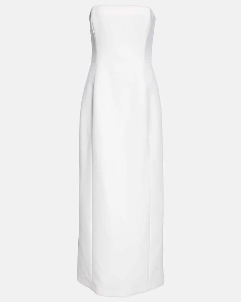 Gabriela Hearst Maxikleid aus Wolle Weiß