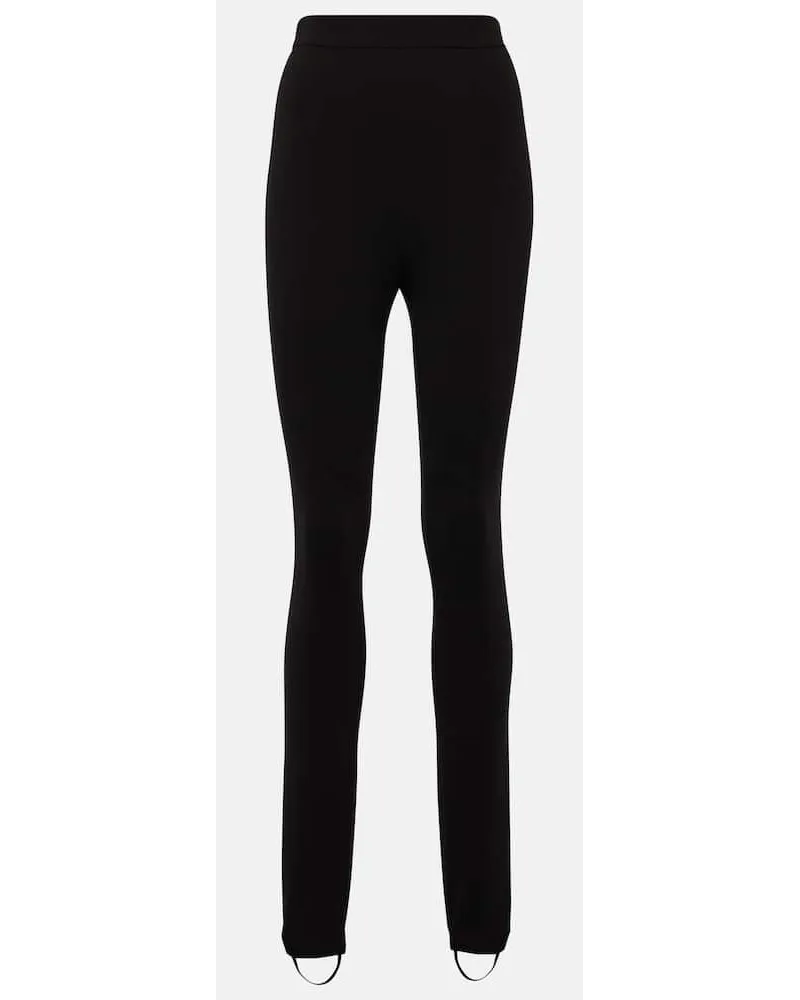 Dolce & Gabbana High-Rise Steg-Leggings Schwarz