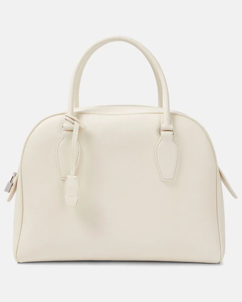 The Row Tote Bag India 12 aus Leder Weiß