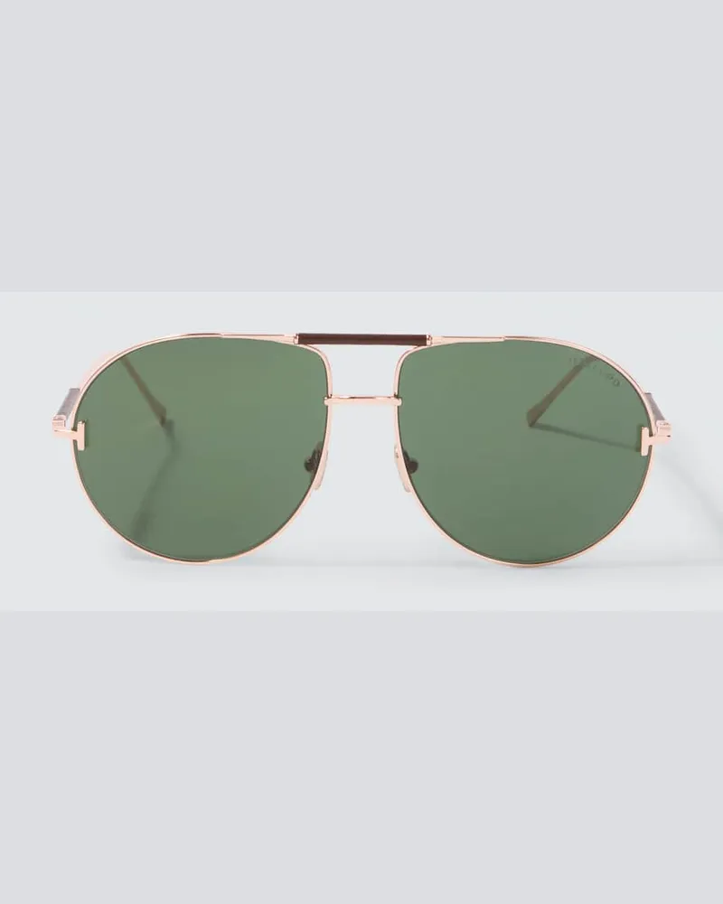 Tom Ford Aviator-Sonnenbrille Lou-02 Gold