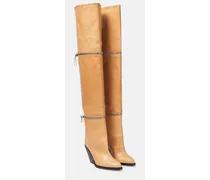 Overknee-Stiefel Lelodie aus Leder