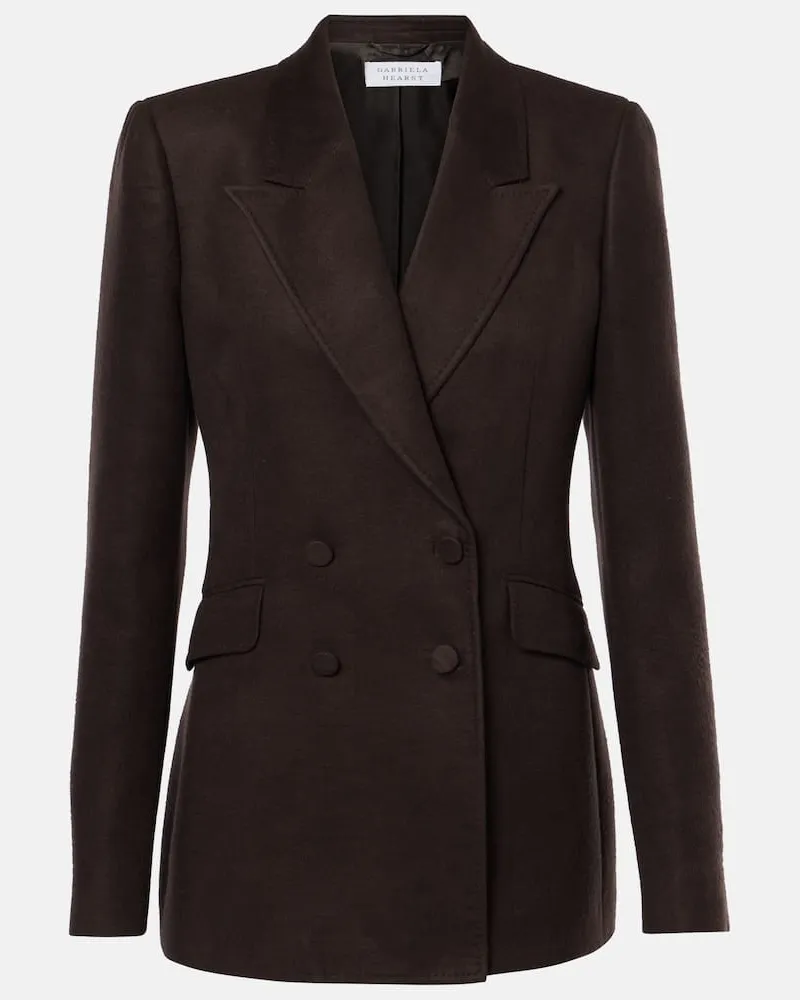 Gabriela Hearst Blazer Stephanie aus Seide Braun