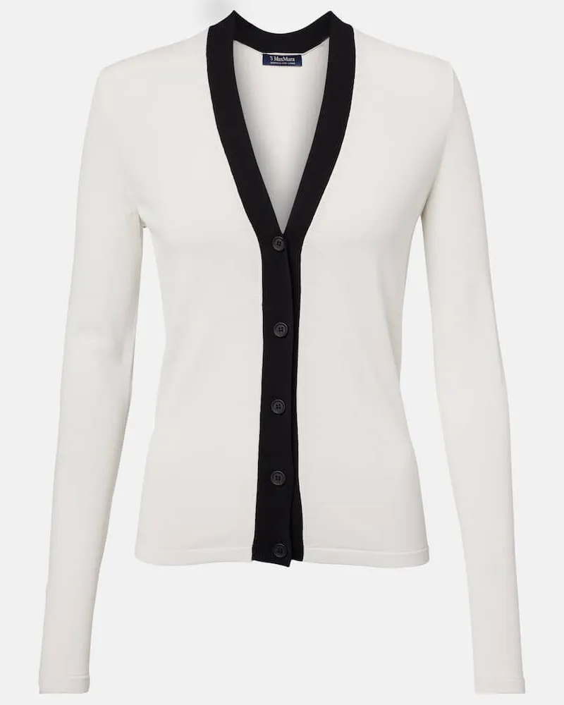 Max Mara Cardigan Canapa aus Crêpe Pink