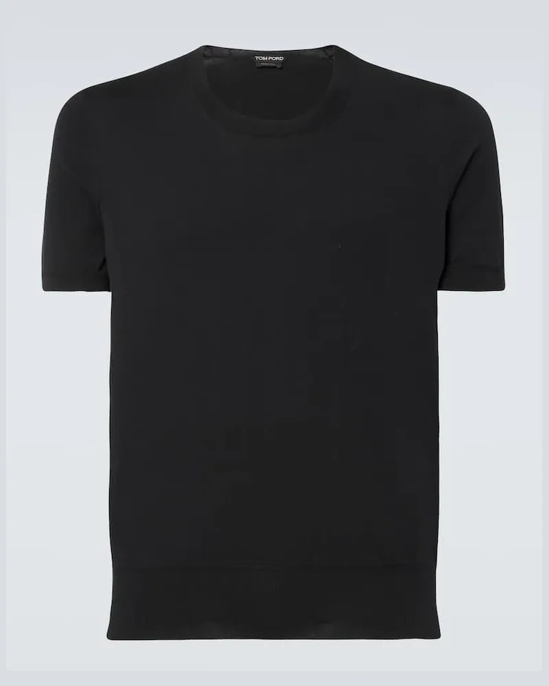 Tom Ford T-Shirt aus Baumwolle Schwarz