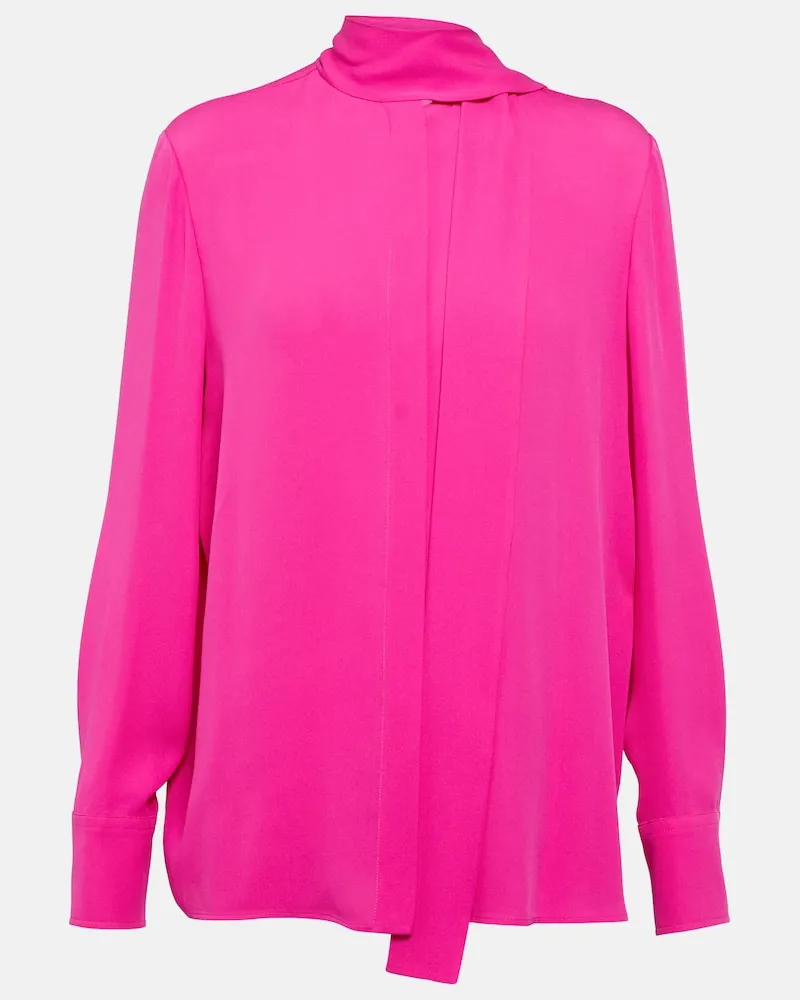 Valentino Garavani Hemd aus Seiden-Georgette Pink