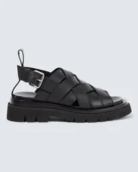 Bottega Veneta Sandalen aus Leder Schwarz