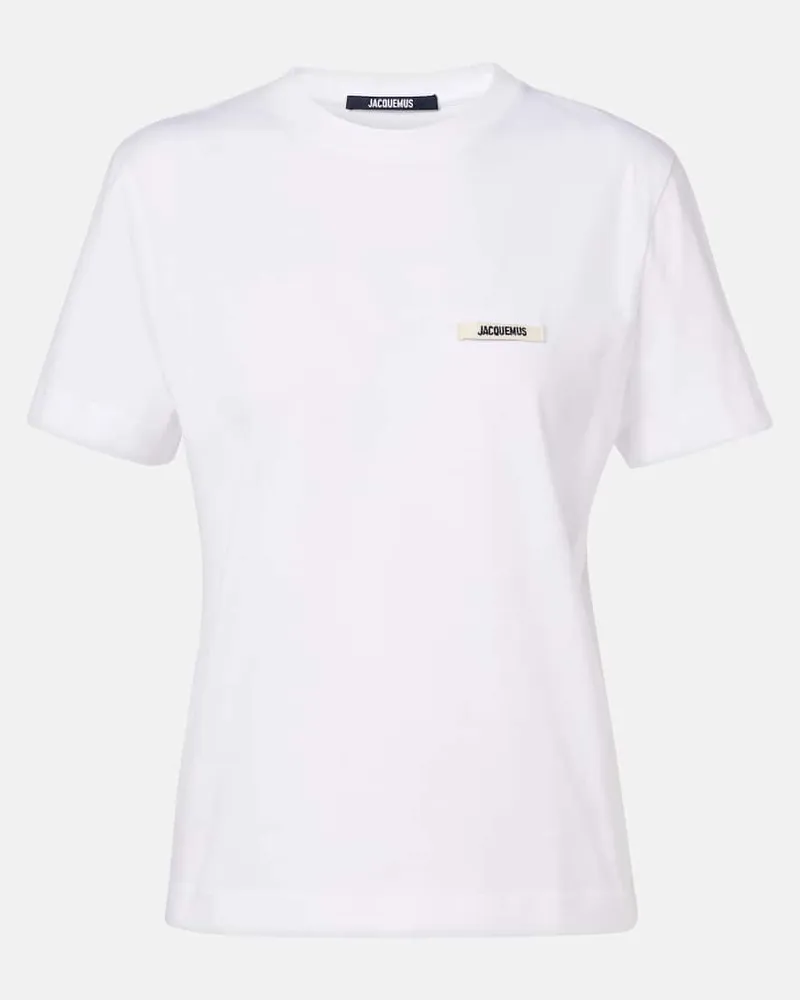 Jacquemus T-Shirt aus Baumwoll-Jersey Weiß