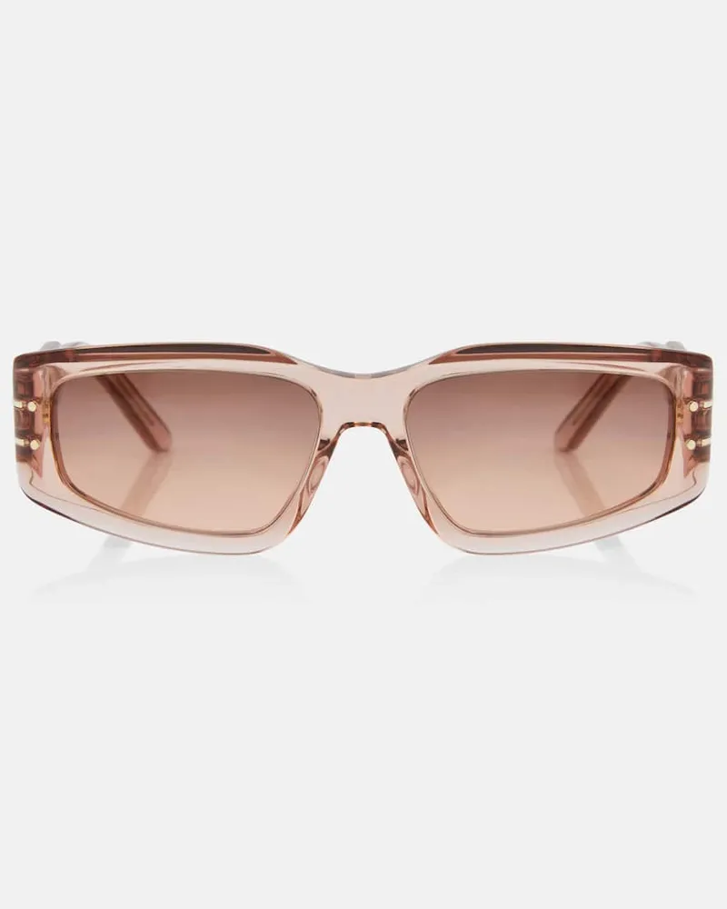 Dior Eckige Sonnenbrille DiorSignature S9U Rosa