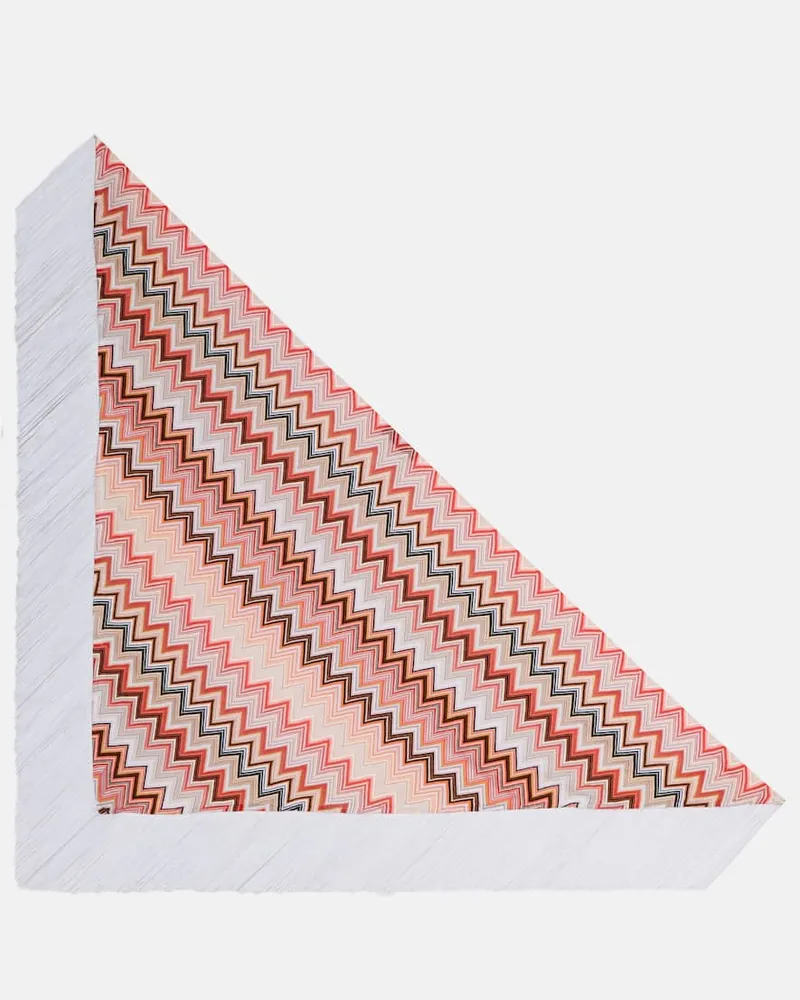 Missoni Schal aus Häkelstrick Multicolor