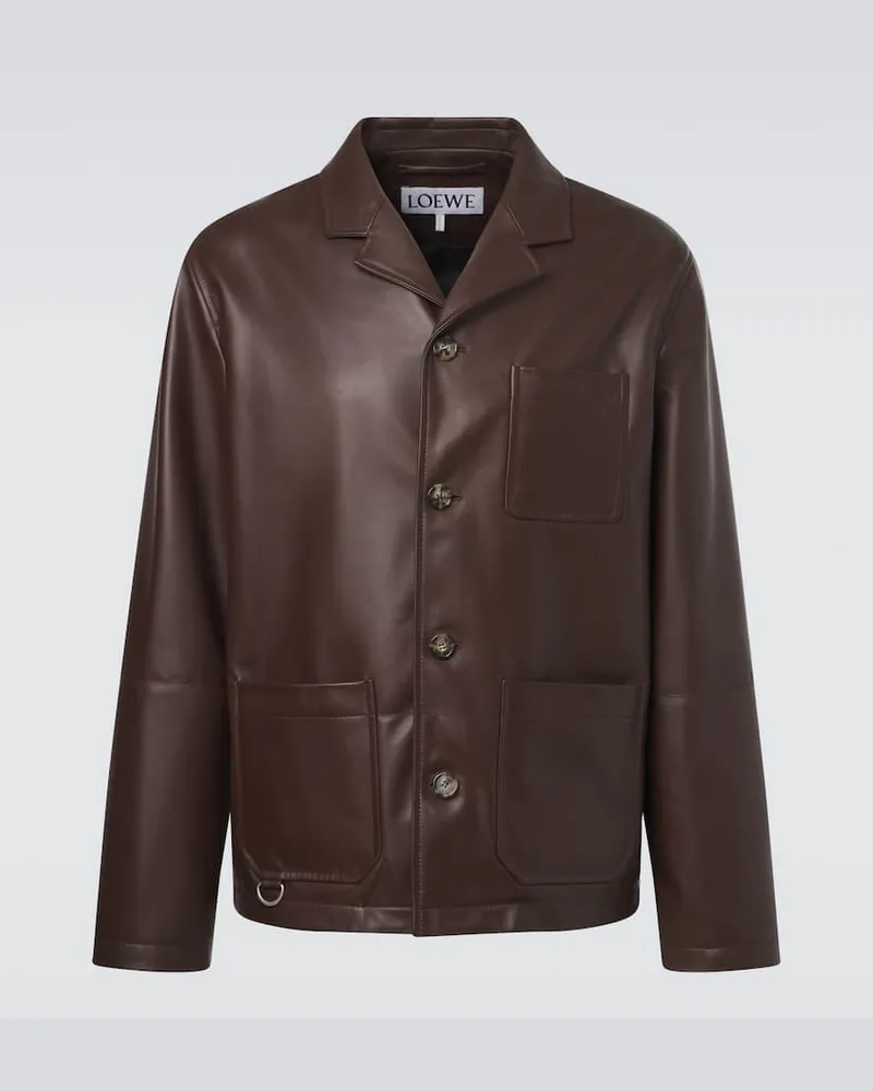 Loewe Lederjacke Braun