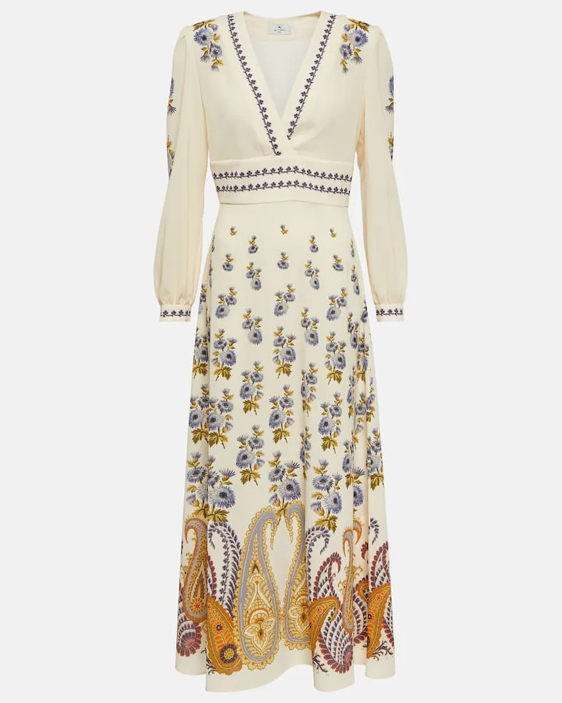 Etro Midikleid Weiß