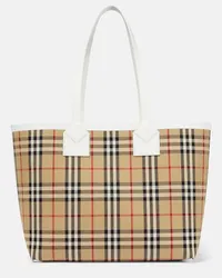 Burberry Tote London Medium  Check aus Canvas Multicolor