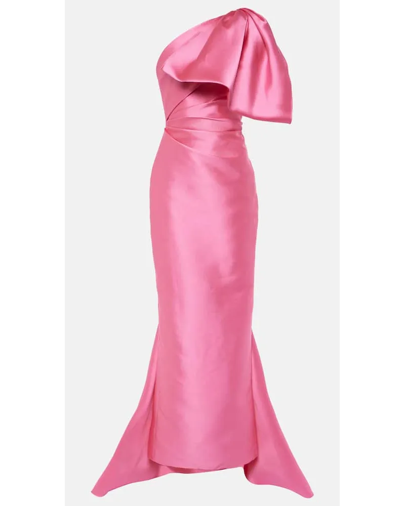 Solace London Robe Priya aus Satin Pink