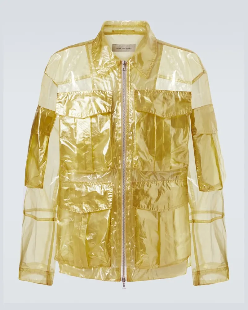 Dries van Noten Jacke Gelb