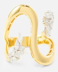 YEPREM Ring Golden Strada aus 18kt Gelbgold mit Diamanten Gold