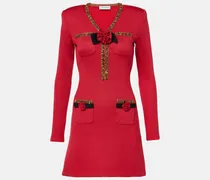 Minikleid aus Strick mit Pailletten