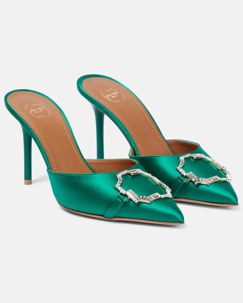 Malone Souliers Verzierte Mules Missy 85 Grün