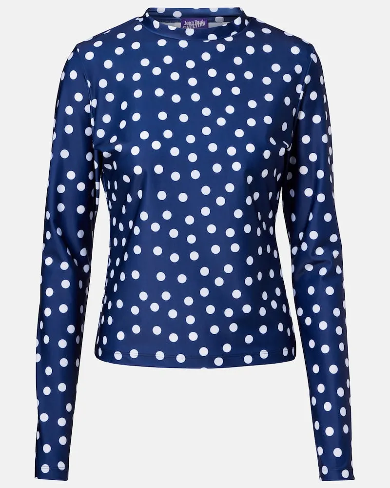 Jean Paul Gaultier Top aus Jersey Blau