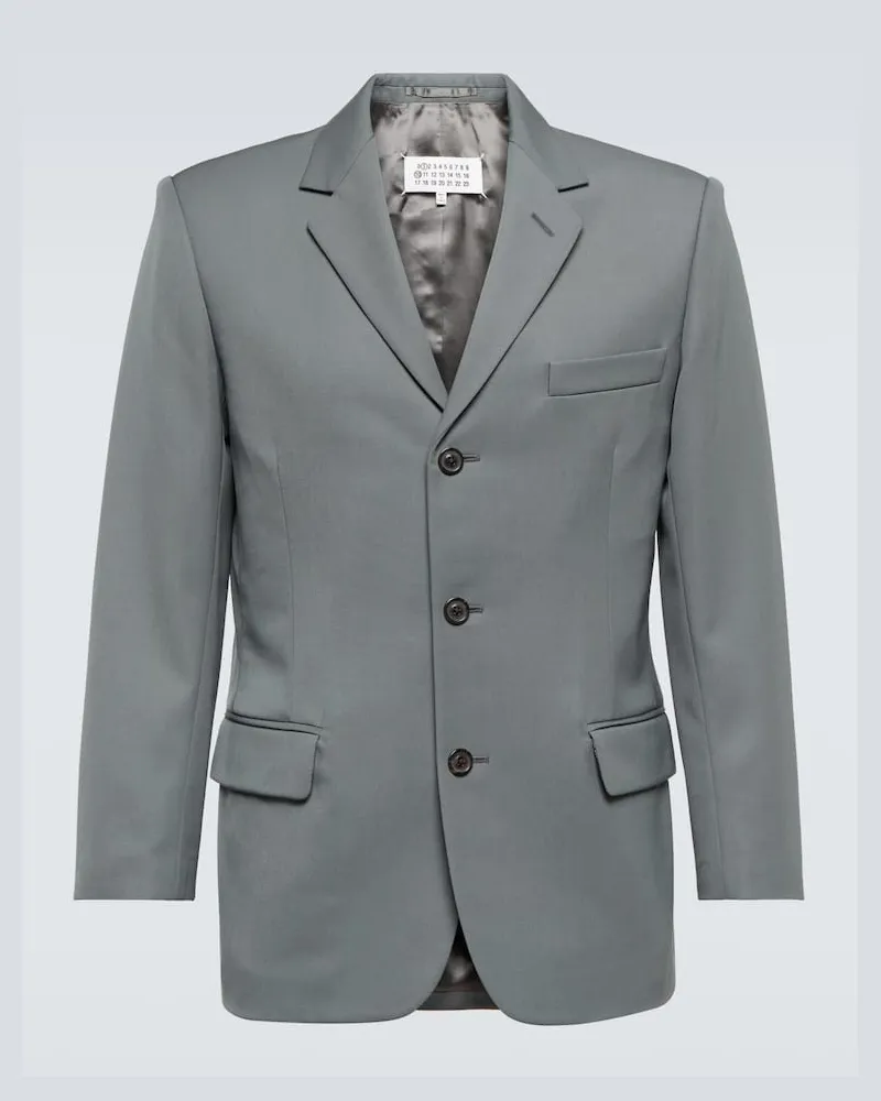 Maison Margiela Blazer aus Wolle Grün